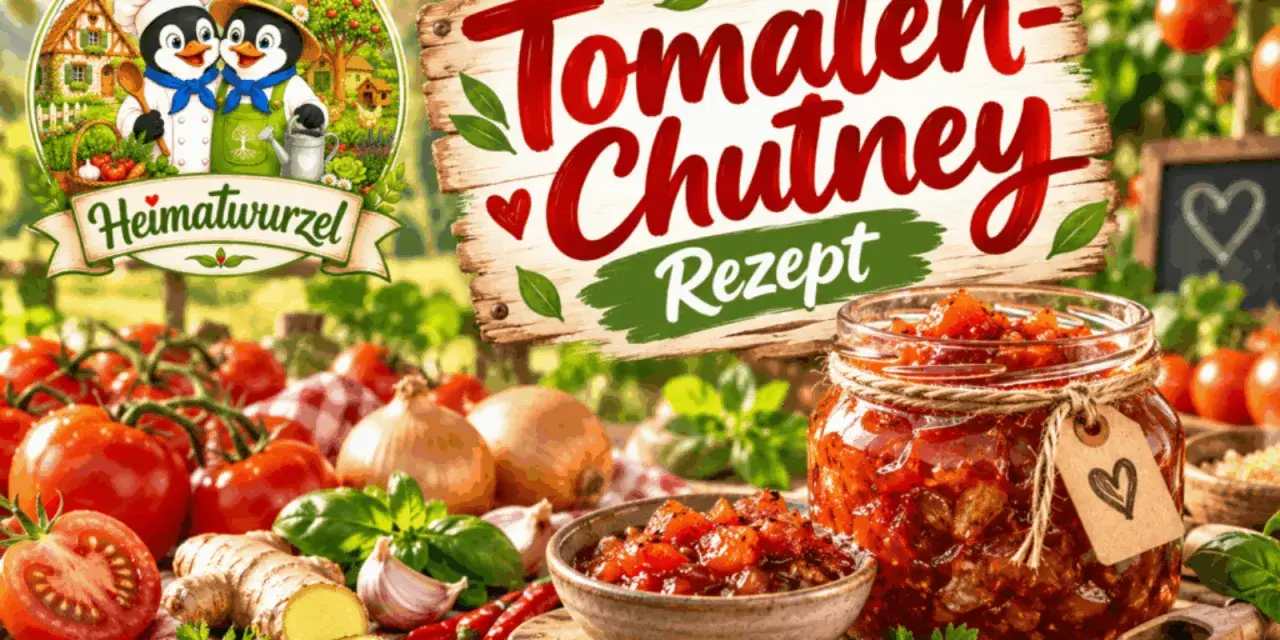 Tomaten-Chutney-Rezept: Ein Glas voller hausgemachtem Genuss. Was ist Chutney? Eine würzige Beilage aus Tomaten, Zwiebeln und Gewürzen.