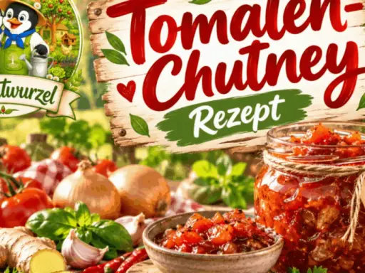 Tomaten-Chutney-Rezept: Ein Glas voller hausgemachtem Genuss. Was ist Chutney? Eine würzige Beilage aus Tomaten, Zwiebeln und Gewürzen.