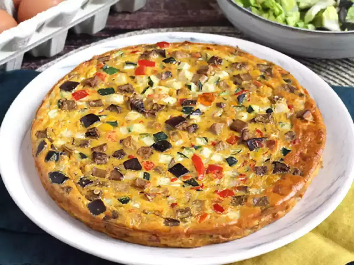 Herzhafter Flan mit Gem&uuml;se, ein k&ouml;stliches Rezept f&uuml;r eine herzhafte Mahlzeit.